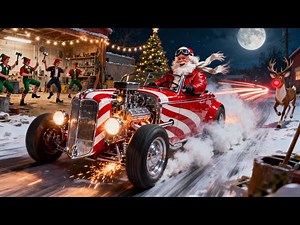 Hot Rod Santa