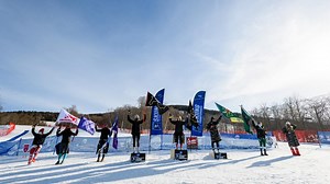 Watch the recap of the men's and women's giant slalom races at the 2021 NC Skiing Championship