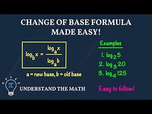 Change of Base Formula for Logarithms | How to Evaluate Logs with Any Base