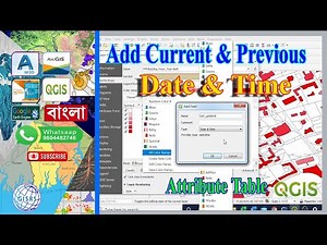 Adding Current Date & Time in QGIS Attribute Table || Automatically set up date field in attributes