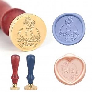 Custom Wax Seal Stamp - Personalized Sealing Wax Stamp with Logo/Letter, Creating Unique Seals for Wedding Invitation, Envelopes, Crafting, Gift Wrap, Graduation Gifts, Customized Gifts(0.87in)