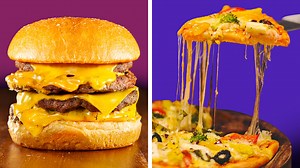 55K views · 889 reactions | 40 delicious fast food hacks | 5-minute pizza and burger recipes by food fast | FoodGasmic | Facebook