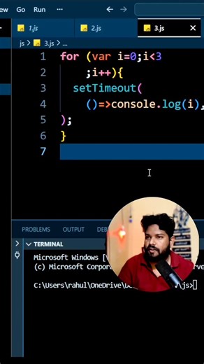 Rahul Vsk on Instagram: "🔥 JavaScript Interview Questions You MUST Know | Tricky JS Questions Asked in Real Interviews 😱 Are you preparing for a JavaScript interview and feeling confused by tricky questions and unexpected outputs? 🤯 This reel is specially created to help freshers, beginners, and experienced developers crack JavaScript interviews with confidence. In this reel, you’ll learn commonly asked JavaScript interview questions that interviewers love to ask to test your core JavaScript