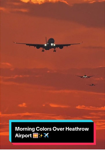Stunning Sunrise Views Over Heathrow Airport