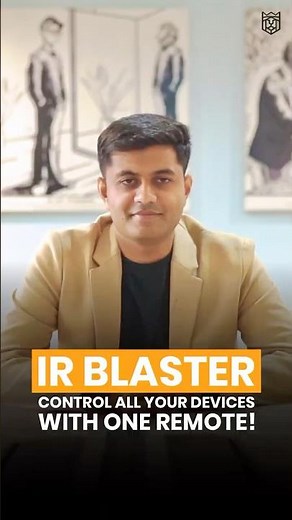 IR Blaster: Control all your devices with one remote.