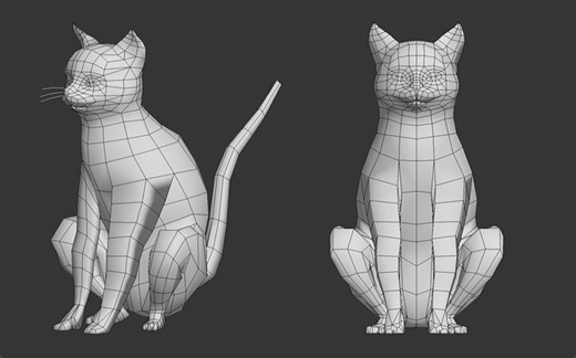 【3dmax建模】动物模型布线详细讲解，MAX零基础人物建模