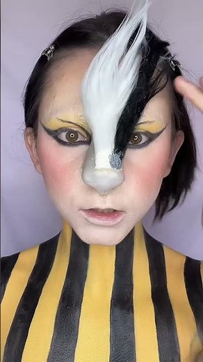 Hufflepuff Makeup🦡💛 #harrypotter #hufflepuff #makeuptrends #makeuptutorial #creativemakeup