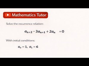 Solve Recurrence Relation | aₙ₊₂ − 3aₙ₊₁ + 2aₙ = 0 | Dec–Jan 2025 Question 7C