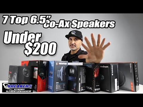 Top 6.5" Co-Ax Car Audio Speakers under $200.