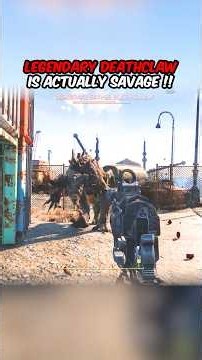 legendary savage deathclaw is a menace ☠️💀 fallout 4 #fallout #oneshotgames #gaming #bossfight