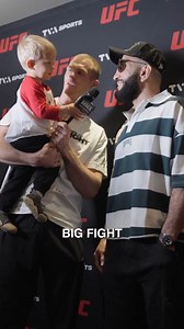 55K views · 618 reactions | Wholesome content alert 凉 Just Ian Machado Garry's son, Leo, interviewing Belal Muhammad ❤️  Ian Machado Garry | TNT Sports | Facebook