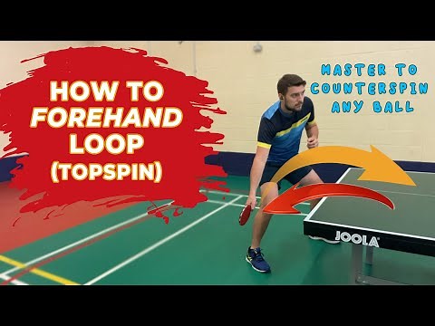 How to Forehand TOPSPIN / LOOP | Table Tennis / Ping Pong |Learn & Master COUNTER SPINNING to ATTACK
