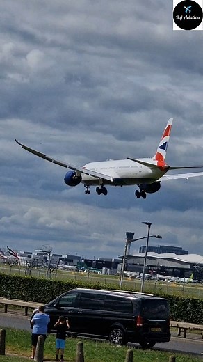 Each arrival is a symphony of dreams!!✈💙.....British Airways🇬🇧✈💙...... #london #airport #flight #reels2023 #view | Raj Aviation