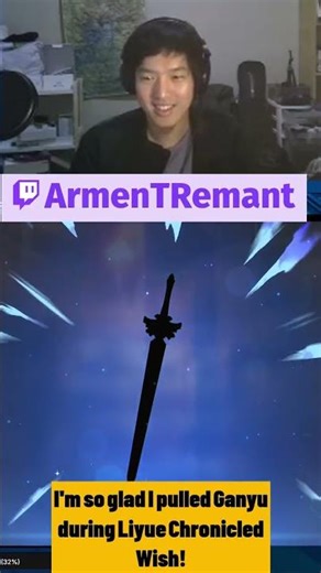 I'm so glad I pulled Ganyu during Liyue Chronicled Wish! 🎉 #shorts