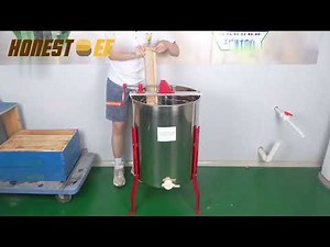 How to Use Manual 4 Frame Honey Extractor