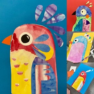 Pete Cromer Color   Collage Art Lesson VIRTUAL   F2F (VIDEO FILE  LINK INCLUDED)