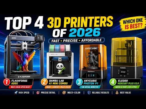 These 3D Printers Are INSANE 🤯 Top 4 Picks for 2026