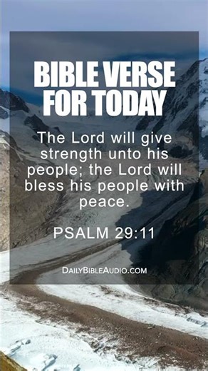 PSALM 29:11 | Blessed Bible Verse For Today