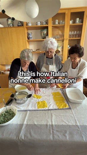How Italian Nonne Make Cannelloni 😍