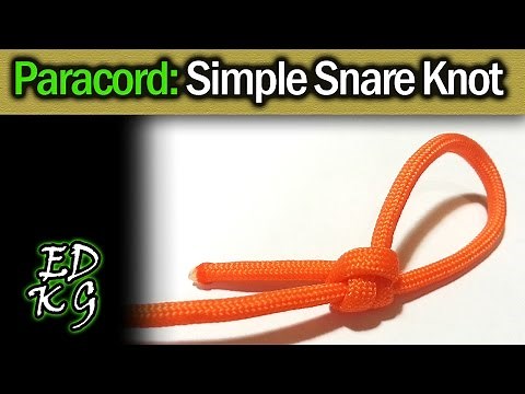 Simple Paracord: Easy Snare Knot (basic Poachers Snare)