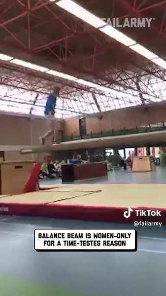 couldn't have gone worse 😆 #balancebeam #gymnastics #fail