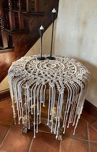 Macrame Table Throw - Etsy