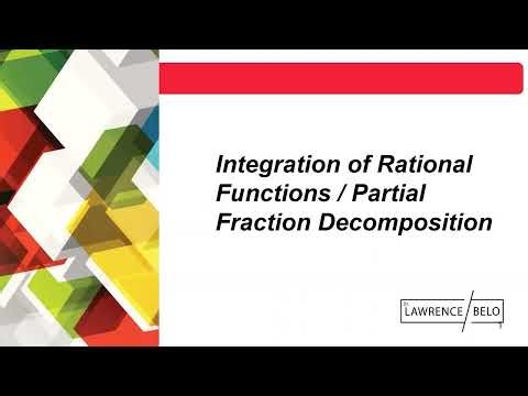 Intergration of Partial Fractions (Lecture 2.5) - Integral Calculus