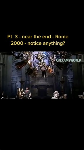 Luciano Pavarotti in Tosca at The Met Opera