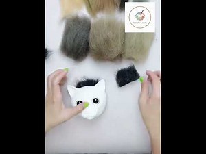 DIY Felted Cat Head Tutorial Part1