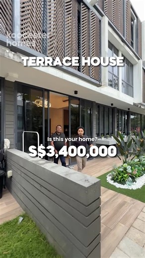 Koocester Homes on Instagram: "Cluster 4-story terrace house with central pool view. But what makes it truly stunning? The interior by Eight Design, 15 years of experience creating beauty inside out. Follow for more, whose house should we see next. #KoocesterHomes #ClusterHouse #TerraceLiving #CentralPoolView #EightDesign"