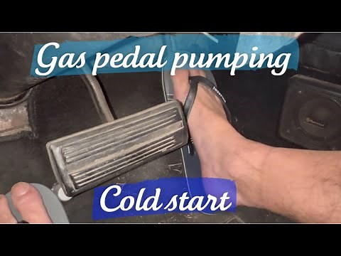 Gas pedal pumping: will it start, cold start, cranking video