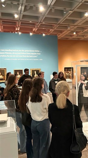 Ahead of the world premiere of their new ballet, "Book of Esther," we were honored to have Carolina Ballet's dancers and staff come by earlier this week for a guided tour of our exhibition, "The Book of Esther in the Age of Rembrandt," led by Curator of European Art Michele Frederick! Created by Carolina Ballet's CEO/Artistic Director Zalman Raffael, and inspired by the exhibition, Book of Esther brings the story from the NCMA's gallery walls to the stage, translating its drama, intimacy, and mo