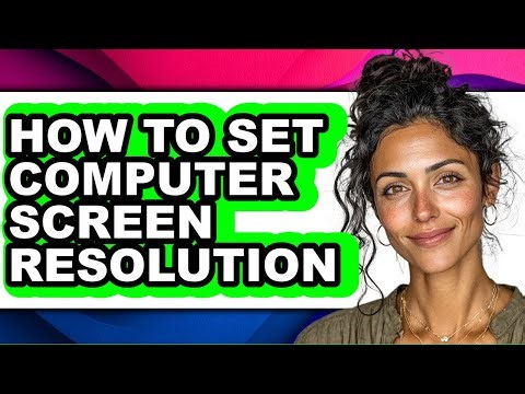 How to Set Computer Screen Resolution (only Way)