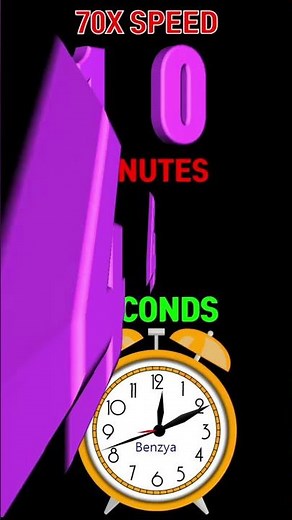 [Speed 70x] benzya clock 40 minutes timer countdown alarm🔔 #shorts