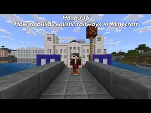 How to Build Realistic Railways in Minecraft | The Basics | Tutorial Part 1