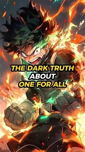 One for all is not a blessing but a curse, #shorts #myheroacademia #deku #allmight #oneforall #fyp