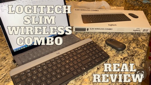 Watch Slim Wireless Combo Logitech - Real review on Amazon Live