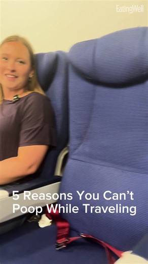 If you can't poop while traveling, you're not alone. Here are 5 reasons why you can't poop while you're away from home, according to dietitian @Jessica Ball (plus tips for how to get back on track) #dietitiansoftiktok #constipation #travel