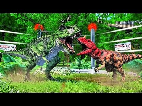 T-Rex vs Carnotaurus: Ultimate Dinosaur Battle! 🦖🔥