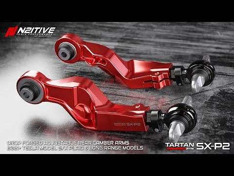 How To Install N2ITIVE'S Brand New SX-P2 Adjustable Rear Camber Arm For Tesla S/X Plaid & Long Range
