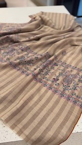 Timeless elegance in every thread 🤍 Authentic Pashmina hand-woven shawl featuring a graceful patterned base and fine silk hand embroidery — a perfect blend of softness, warmth, and artisanal finesse. Crafted for those who appreciate understated luxury and heritage craftsmanship. 💫 Pure craftsmanship | Hand-finished | Heirloom worthy 💰 Price: ₹55,000 INR 🌍 USD: approx. $665 #PashminaLuxury #HandEmbroidered #SilkEmbroidery #HeritageWeaves #KashmirCraft #SlowFashion #AuthenticPashmina | Phamb