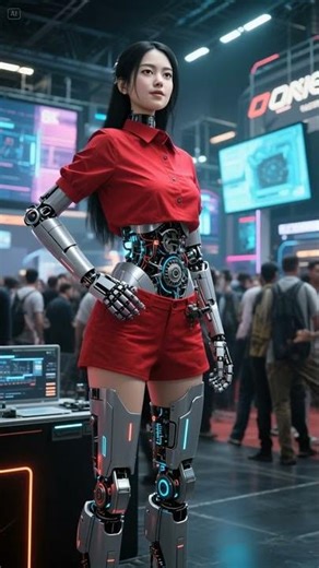 🤖 Are Robots The Future Stars?#femalerobots #aishowcase #futuretech #smartrobots #scifilife