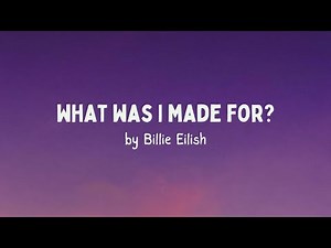 Billie Eilish - What Was I Made For? Piano Karaoke [From The Barbie Soundtrack]