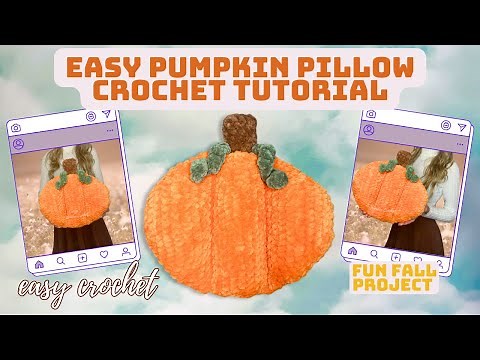 Easy Crochet Pumpkin Pillow: Perfect Fall Project