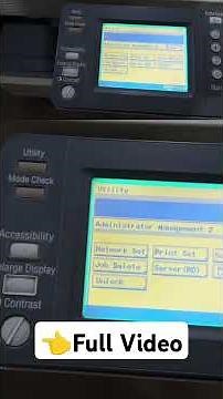 Part 2: How do i connect my photocopier machine to my computer #konicaminolta