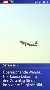 35K views · 264 reactions | Überraschende Wende: Niki Lauda bekommt den Zuschlag für die insolvente Fluglinie Niki. Er kauft somit seine Airline zurück. Ende März soll der Flugbetrieb wieder aufgenommen werden. Die ZIB100: | Zeit im Bild | Facebook