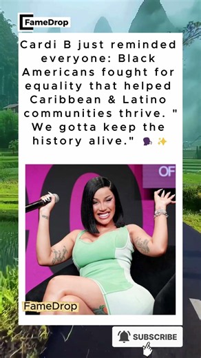Cardi B's Powerful Message: "Black Americans Fought for All of Us" #shorts