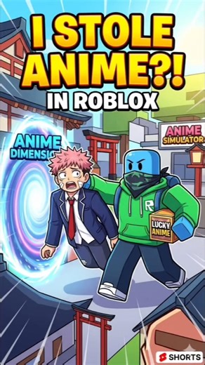 FIRST SHORT OF STEAL ANIME IN ROBLOX🔥 #shorts