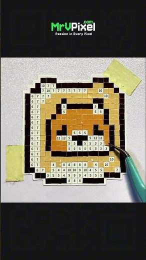 Chill Capybara Pixel Art Mosaic | Relaxing 8-Bit Nature Art (Satisfying ASMR DIY & Time-Lapse)