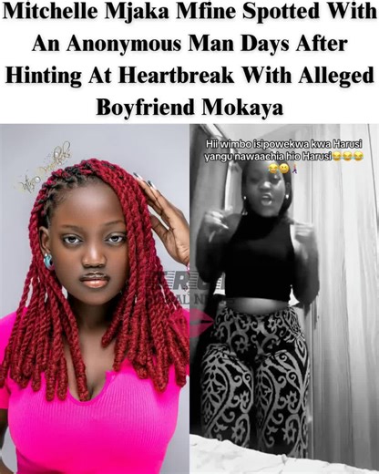 Mitchelle Mjaka Mfine Pictured with Mystery Man
